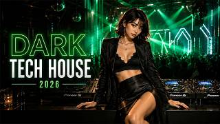 Hypnotic Tech House 2026 🖤 Green Neon Pulse | Underground Club Atmosphere