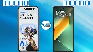 Tecno Pova 6 Neo 5G VS Tecno Pova 6 Pro 5G | Tecno Pova 6 Pro 5G VS Tecno Pova 6 Neo 5G