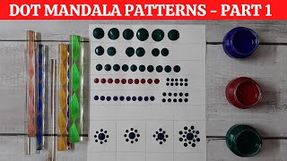 Dot Mandala Patterns | Dot painting patterns | Dot art patterns | 1 | 2022 | ATM Creations