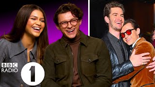 "I bumped into Tobey 20 minutes later!" Tom Holland and Zendaya on the Spider-Man WhatsApp group 🕷