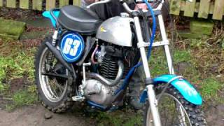 BSA victor motocross running on old fuel