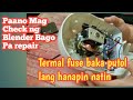 BLENDER REPAIR TERMAL FUSE CHECKING | Rey electrical