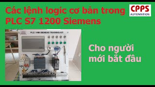 Các lệnh logic cơ bản trong PLC S7 1200 | CPPS Automation