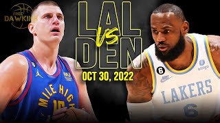 Los Angeles Lakers vs Denver Nuggets Full Game Highlights | October 30, 2022 | FreeDawkins