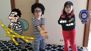 EVİMİZDE YABANCI BİRİ VAR 😱 POLİS ESMA ACEMİ HIRSIZI YAKALADIماما جابت بيبي - جنى مقداد | طيور الجنة