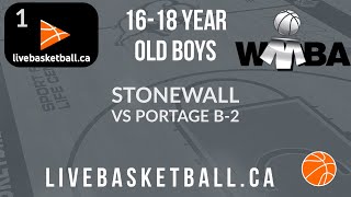 WMBA - Portage B-2 16-18 Boys vs Stonewall 16-18 Boys