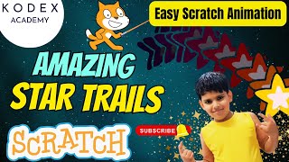 🔥 "How to Make a Star Trail Animation in Scratch | Easy Scratch Tutorial | Create scratch animation