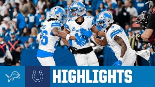 Lions Defense keeps Colts out of the end zone in 24-6 win | Lions at Colts Week 12 NFL Highlights