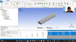 Rectangular Beam Vibration Analysis using Ansys Mechanical.