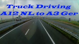 Truck driving from the A12 Netherlands to A3 Germany