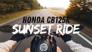 Honda CB125R Chill Sunset Ride | POV 4K