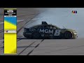 nascar official extended highlights drama filled kansas race spoiled by playoff outsider nascar