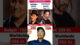 Aamir Khan's Dhoom 3 Vs SRK's Pathaan Movie Comparison |Box Office Collection #shorts #srk #pathaan