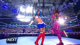 Sasha Banks & Naomi vs Queen Zelina & Carmella - WWE Smackdown 4/1/22 ( Match)