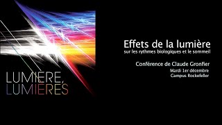 Conférence : Effets de la lumière sur les rythmes biologiques et le sommeil