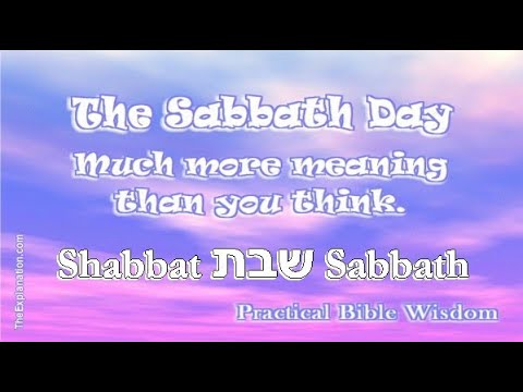 Shabbat - Biblical Hebrew Words Tell Revealing Stories - YouTube