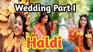 Wedding video part 1|എല്ലാരും ചോദിച്ച video ഇട്ടിട്ടുണ്ടേ 😍| #haldiceremony #keralawedding