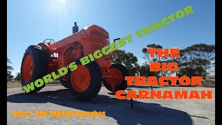 Big Dreams, Big Tractor: Official Speeches from Carnamah’s Grand Opening