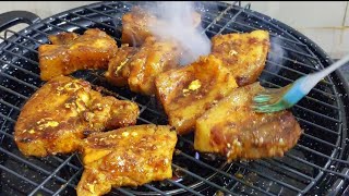 Resep Samcan | Enak Banget Dicocol Sambal | Grilled Turmeric Pork Belly | Nael Onion