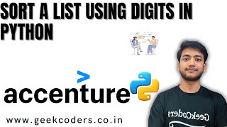 One List Sort with Numerical Value | Accenture Python Interview Problem