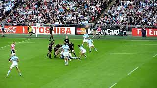 Action from NZ vs Arg - Rugby World Cup 2015