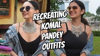 I Recreated Komal Pandey's Outfits | Tickle Me Pink