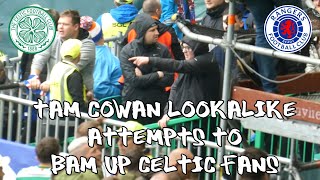 Celtic 1 - Rangers 1 - Tam Cowan Lookalike Tries to Bam Up Celtic Fans - 01 May 2022
