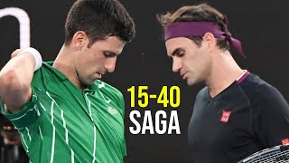 Novak Djokovic vs Roger Federer & The 40-15 Saga