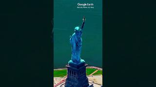 Statue Of Liberty | New York, NY 10004, United States #googleearth #ytshorts #statueofliberty