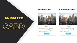 How to create animated cards using CSS | HTML | Mg Coding Fun