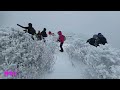 태백산 ❄️태백산 대설주의보 역대급 눈꽃 산행👍