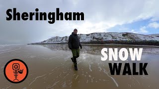 Sheringham Snow Walk, Sheringham Wood, Beeston Regis Priory, Beeston Bump, Sheringham Beach