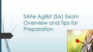 SAFe Agilist (SA) Overview | Preparation Tips | Exam References | How I Passed my SAFe Agilist Exam