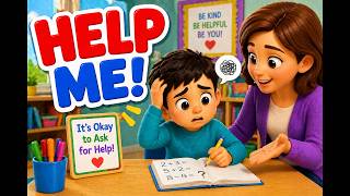 Asking for Help at School ✋ | Social Story for Kids ⭐
