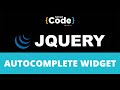 Autocomplete Widget In jQuery | jQuery Widget Tutorial | jQuery Tutorial For Beginners | SimpliCode