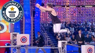 Parkour - Fastest time to jump over 7 bars - Guinness World Records