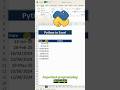 Python in Excel #Python #PythoninExcel