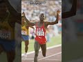 Carl Lewis was known for his fluid style in the long jump and his speed in racing.