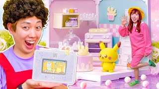 ママと一緒に新学期準備！ポケピースMY PAD使ってポケモンたちと学習しよう！ポケるんファミリーで筆箱の中身紹介も♪【寸劇】