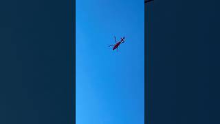 EMS helicopter flyover