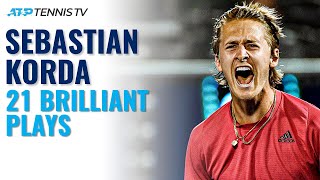 21 Brilliant Sebastian Korda Tennis Plays 🔥