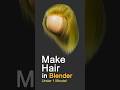 Create Hair & Fur in Blender 4.2 using Particle System #blender #3d #animation #hairsimulation