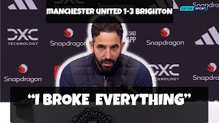 Ruben Amorim: I BROKE everything after Manchester United lose 3-1 vs Brighton! Post Match Interview