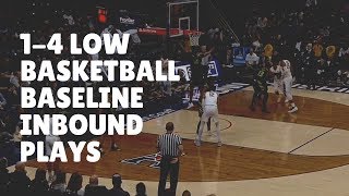 1-4 Low Basketball Baseline Inbound Plays