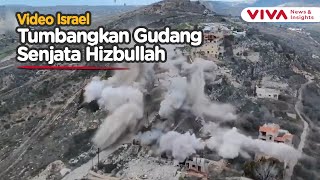 DUAR! Detik-detik Israel Hancurkan Penyimpanan Senjata Milik Hizbullah