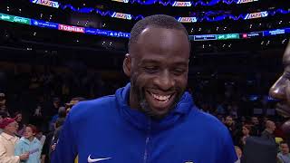 Draymond Green talks the Warriors win against the Lakers 🎤