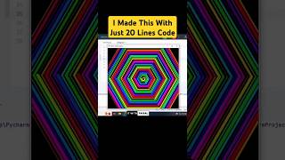 Hexagonal Spiral Design Using Python Turtle | Python Turtle Graphics Drawing Art For Beginners #art