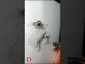 stripple portrait drawing | Pen and Ink Drawing Tutorial | Face Strippling | Strippling #shorts