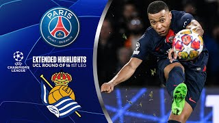 PSG vs. Real Sociedad: Extended Highlights | UCL Round of 16 1st Leg | CBS Sports Golazo