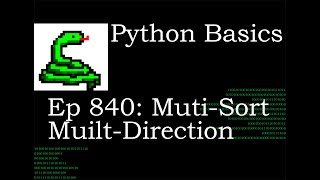 Python Basics Tutorial Multi Direction Multi Sort List of Lists